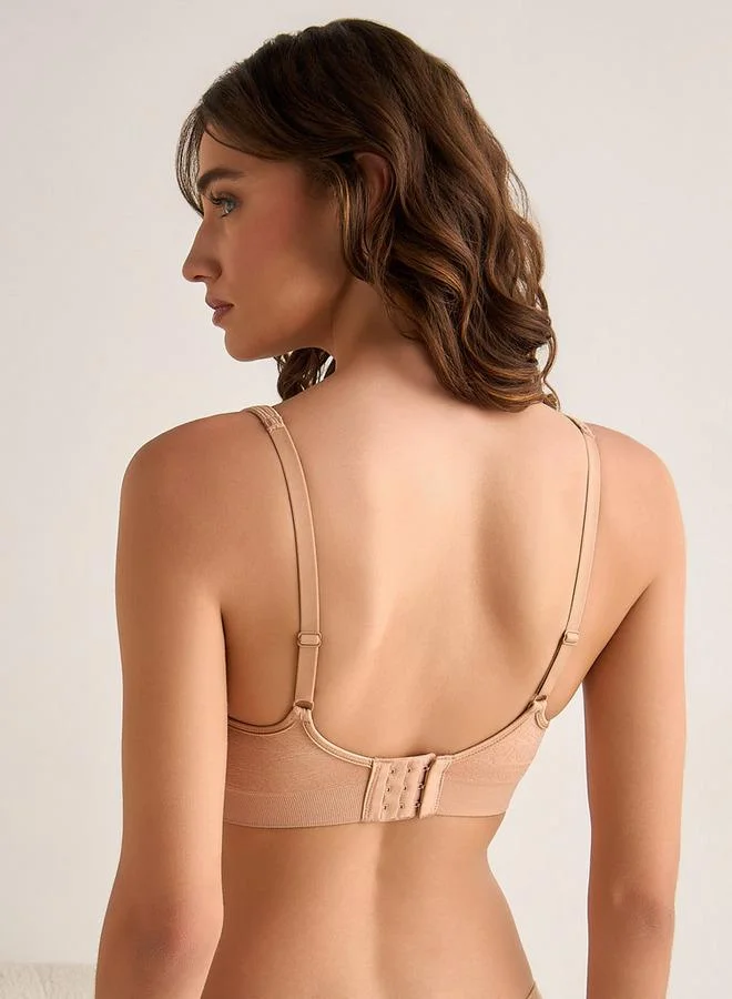 سبلاش فيڤ Padded T-shirt Bra Non-Wired Jacquard Seamless